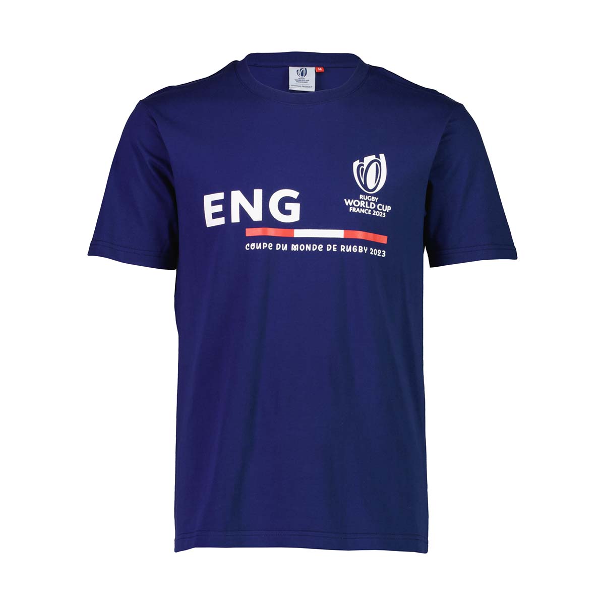 Mens England Rugby World Cup 2023 Supporters Tee - Navy - Front Mens England Rugby World Cup 2023 Supporters Tee - Navy - Front