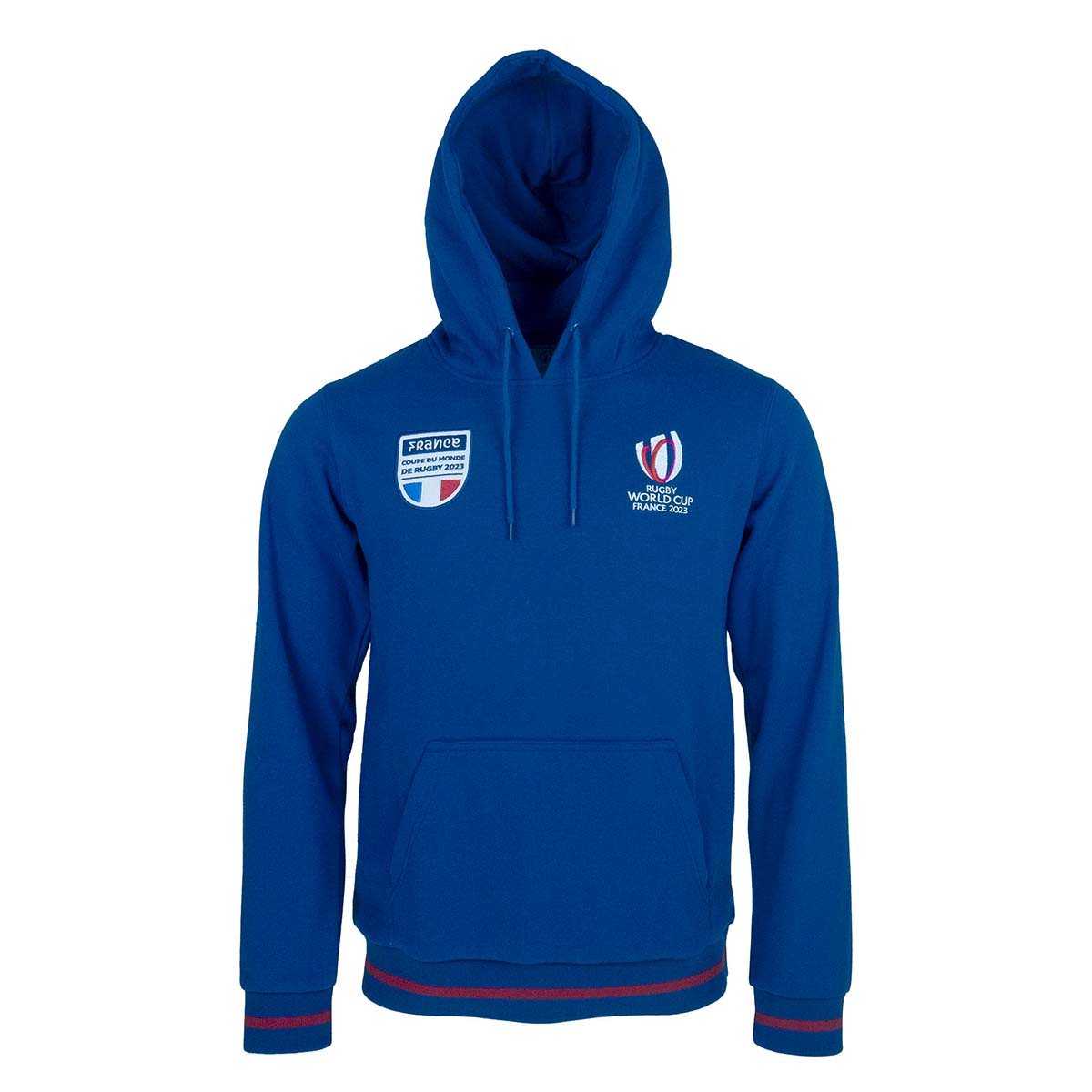 Mens France Rugby World Cup 2023 Hoodie - Navy - Front Mens France Rugby World Cup 2023 Hoodie - Navy - Front
