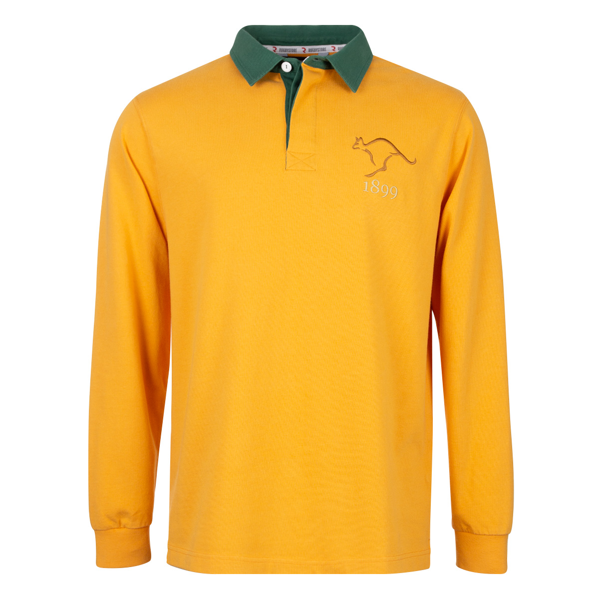 Rugbystore Australia 1899 Mens Rugby Shirt - Long Sleeve Gold -  Rugbystore Australia 1899 Mens Rugby Shirt - Long Sleeve Gold -