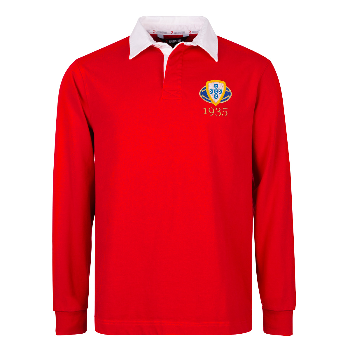 Portugal Mens Rugby Origins 1935 Rugby Shirt - Long Sleeve Red - Portugal Mens Rugby Origins 1935 Rugby Shirt - Long Sleeve Red -