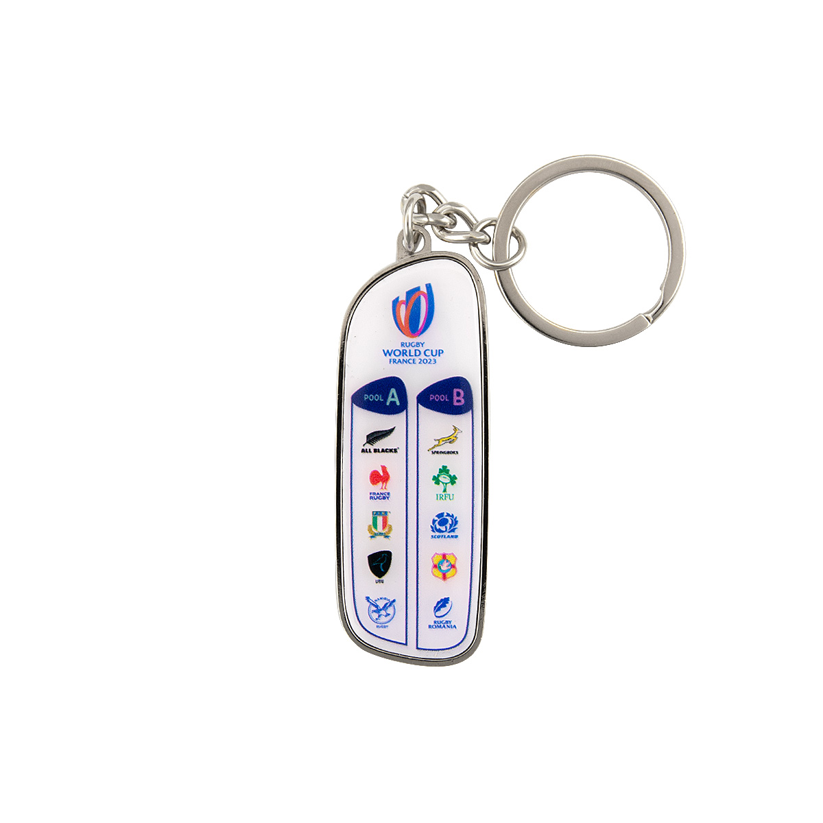 Rugby World Cup 2023 20 Nations Keyring - Front Rugby World Cup 2023 20 Nations Keyring - Front
