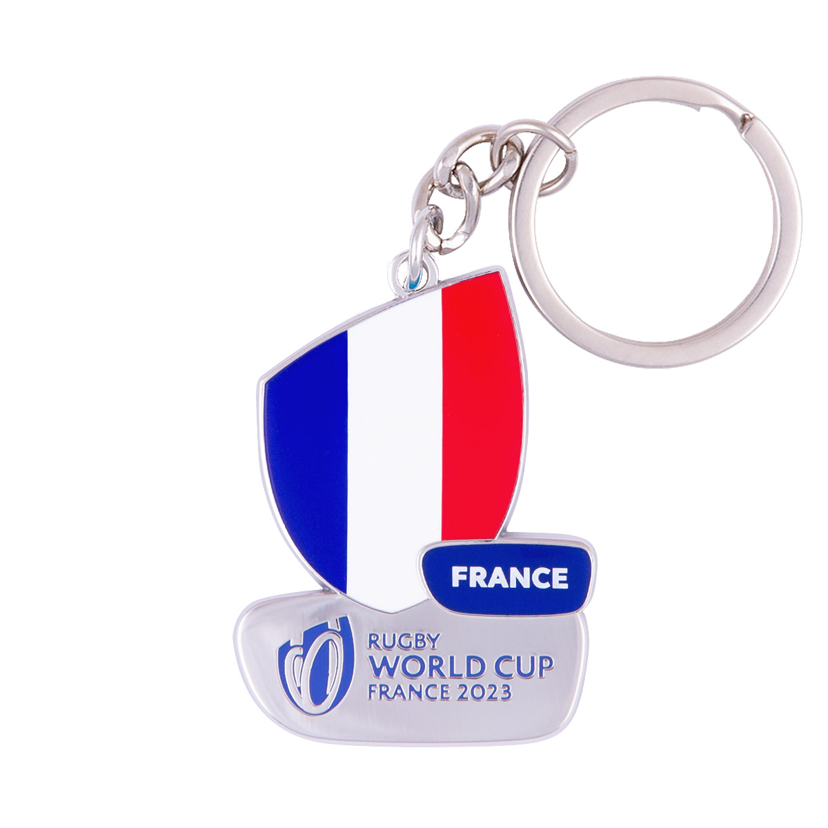 Rugby World Cup 2023 France Flag Keyring - Front Rugby World Cup 2023 France Flag Keyring - Front