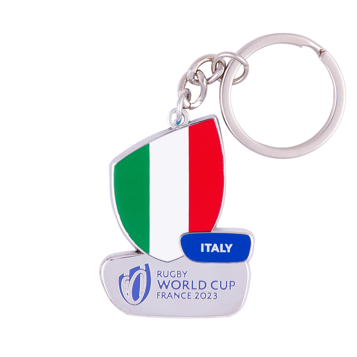 Rugby World Cup 2023 Italy Flag Keyring - Front Rugby World Cup 2023 Italy Flag Keyring - Front