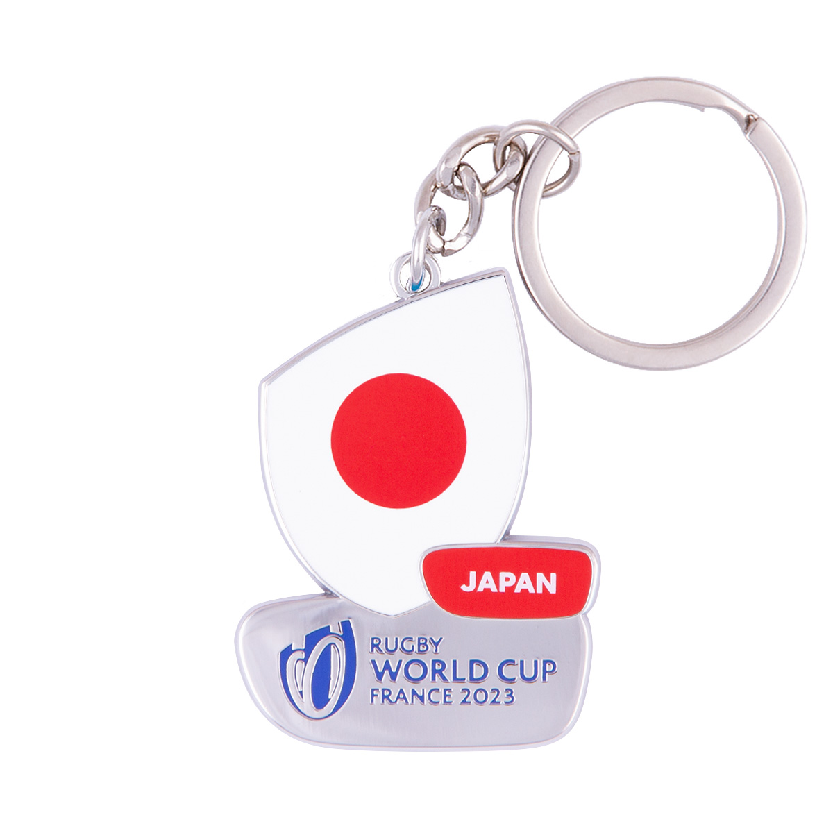 Rugby World Cup 2023 Japan Flag Keyring - Front Rugby World Cup 2023 Japan Flag Keyring - Front