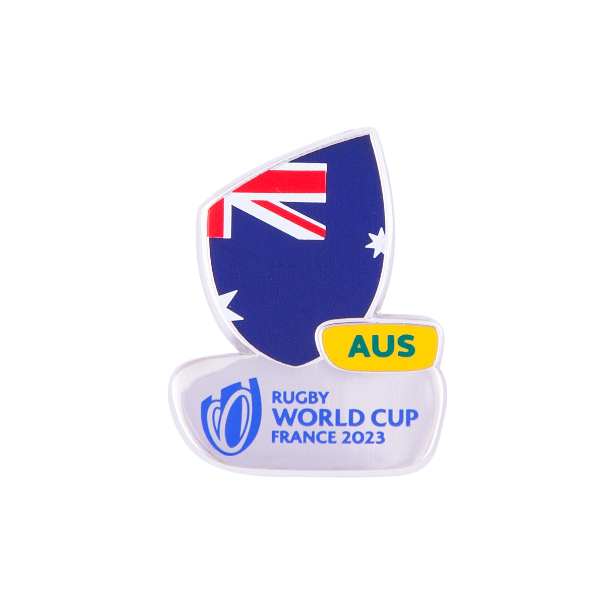 Rugby World Cup 2023 Australia Flag Pin Badge - Front Rugby World Cup 2023 Australia Flag Pin Badge - Front