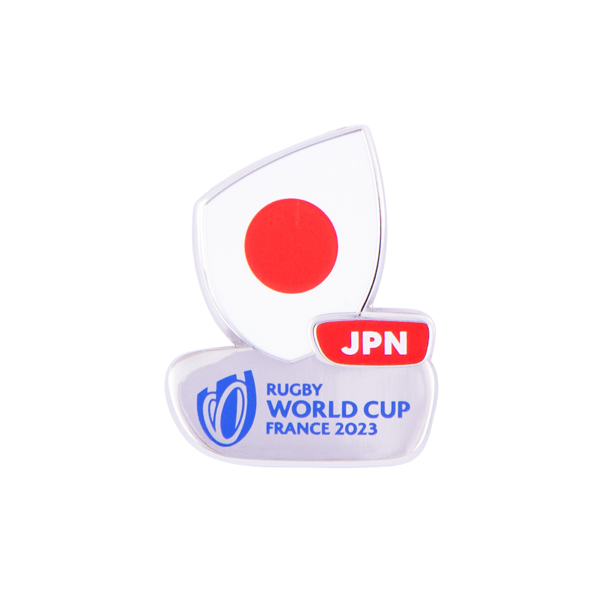 Rugby World Cup 2023 Japan Flag Pin Badge - Front Rugby World Cup 2023 Japan Flag Pin Badge - Front