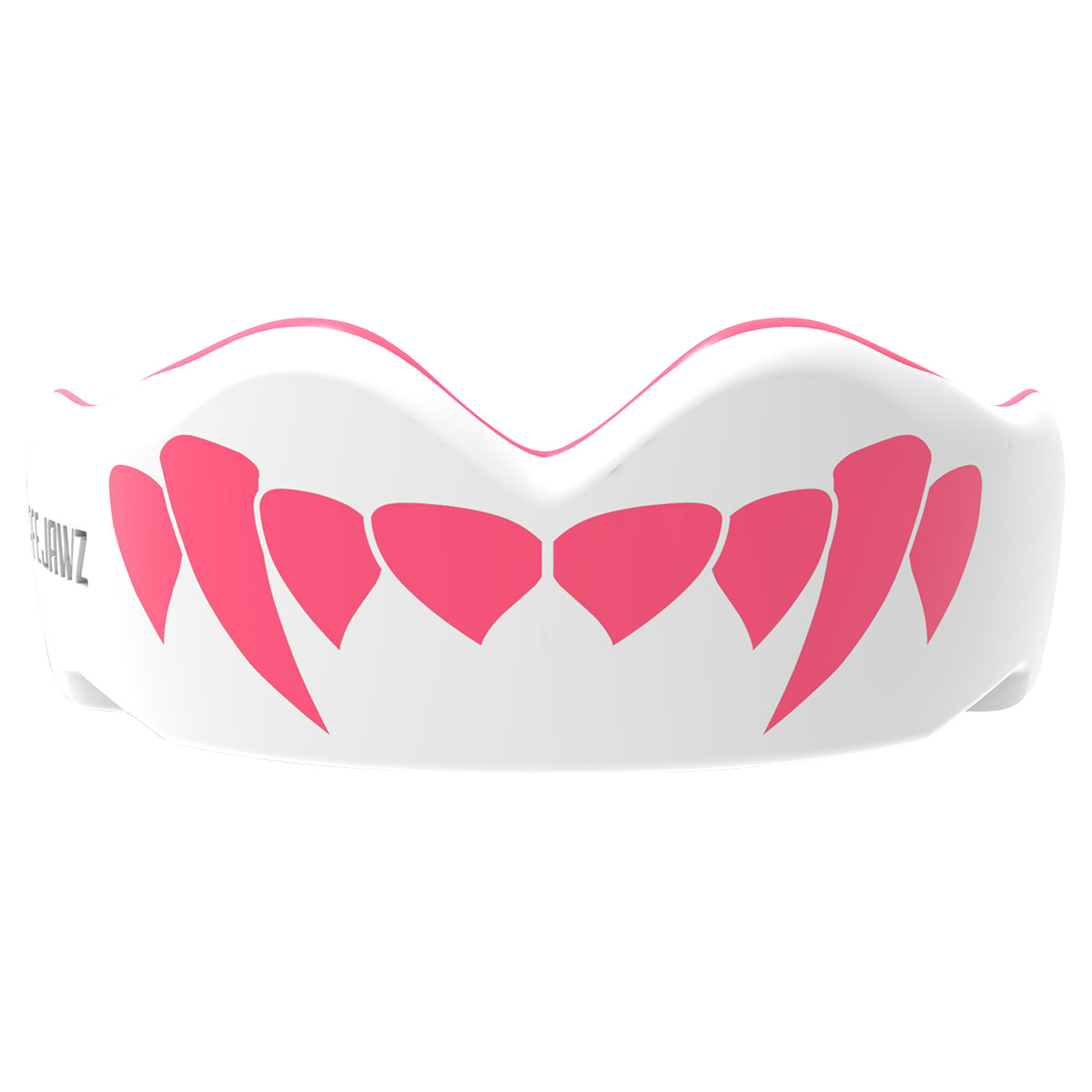 SafeJawz Pink Fangz Mouthguard - Front SafeJawz Pink Fangz Mouthguard - Front