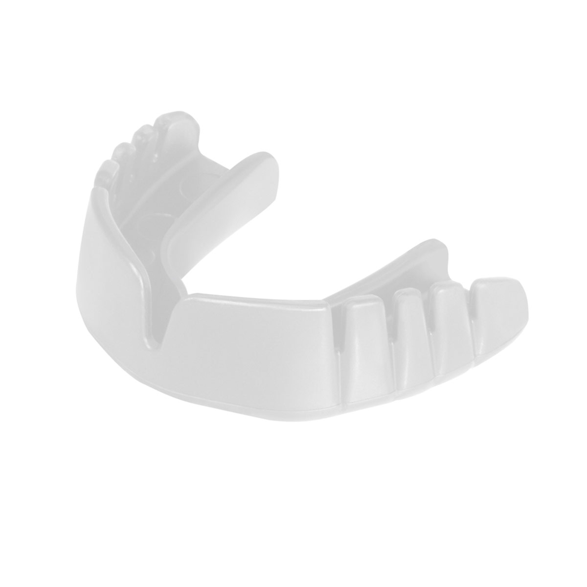Opro Snap-Fit Mouthguard - White - Front Opro Snap-Fit Mouthguard - White - Front