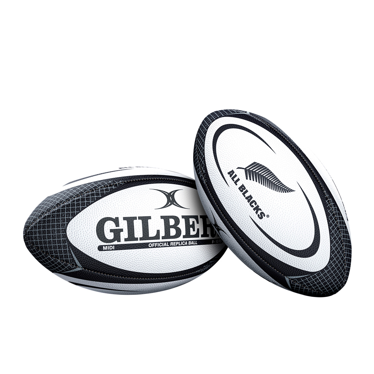 All Blacks Gilbert Replica Rugby Ball - Midi 