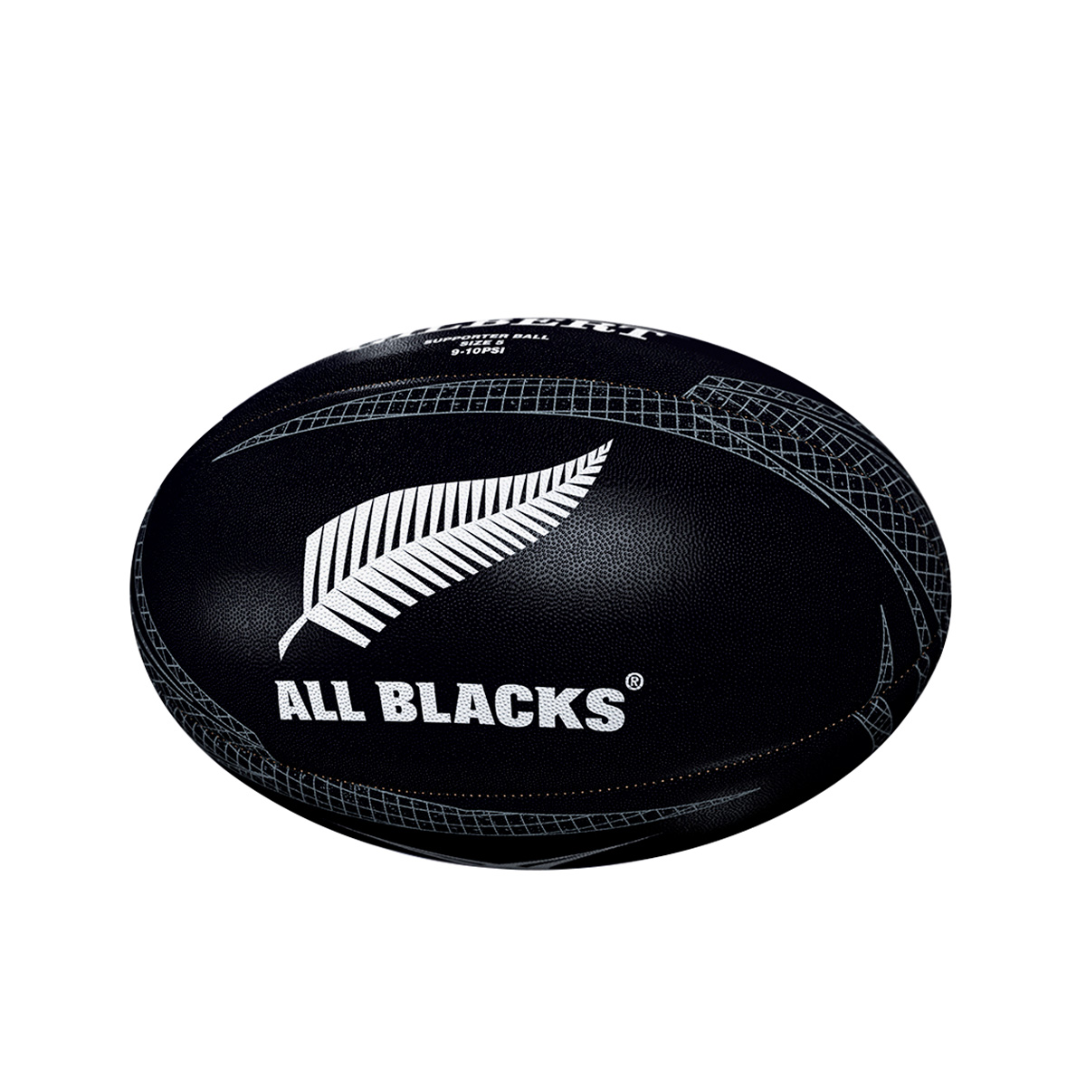All Blacks Gilbert Supporters Rugby Ball - Front 
