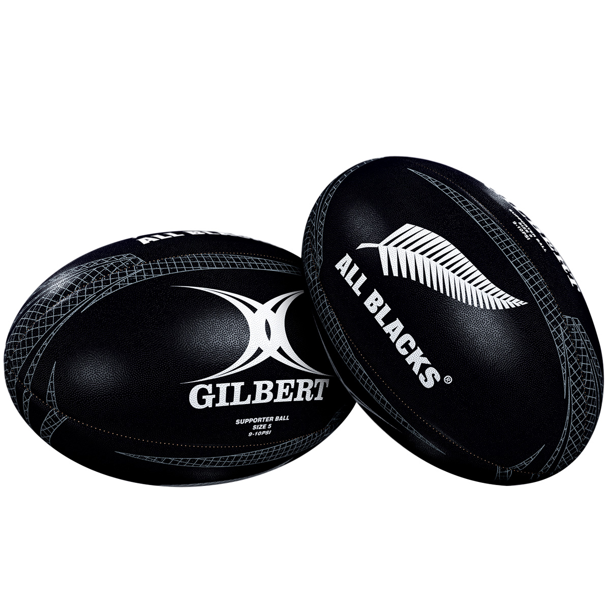 All Blacks Gilbert Supporters Rugby Ball - Pair