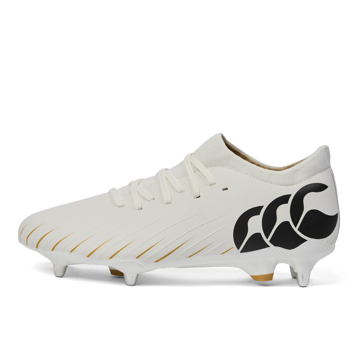 Canterbury Adults Speed Falcon Pro Soft Ground Rugby Boots - White - Outstep Canterbury Adults Speed Falcon Pro Soft Ground Rugby Boots - White - Outstep