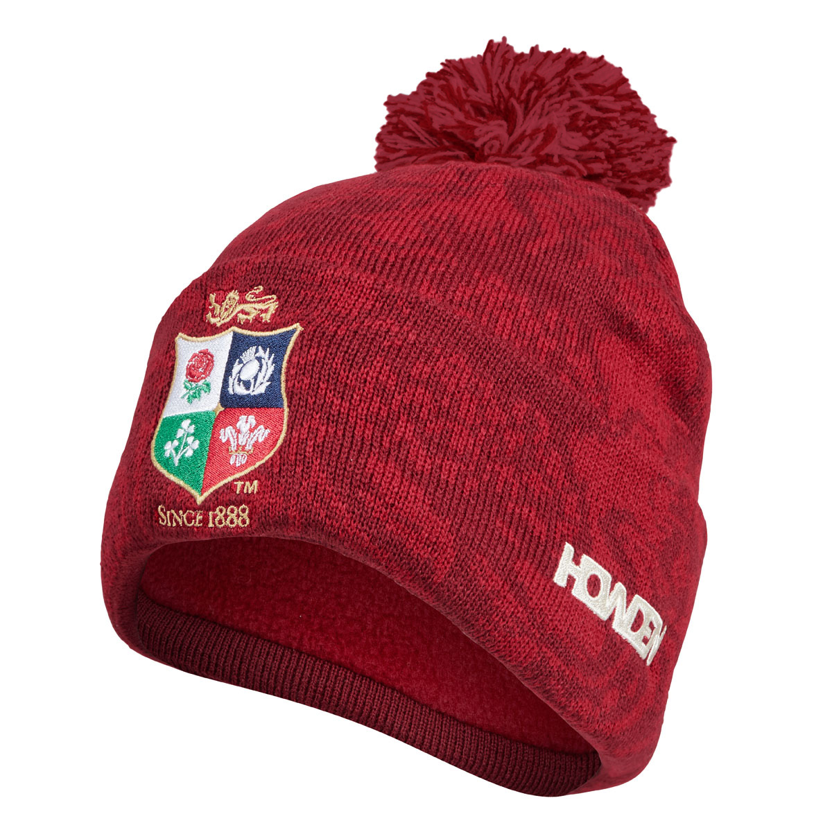 British and Irish Lions Bobble Hat Red - Front British and Irish Lions Bobble Hat Red - Front