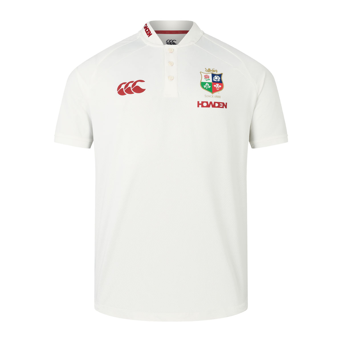British and Irish Lions Mens Polo Shirt Cream - Front British and Irish Lions Mens Polo Shirt Cream - Front