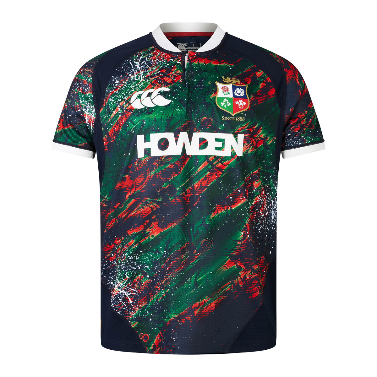 British and Irish Lions Mens Warm Up Rugby Shirt Multi - Front British and Irish Lions Mens Warm Up Rugby Shirt Multi - Front