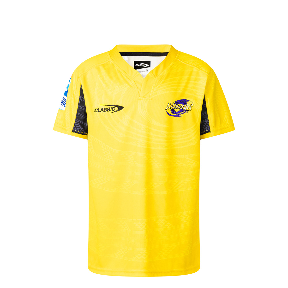 Hurricanes Kids Home Rugby Shirt Short Sleeve 2025 - Front Hurricanes Kids Home Rugby Shirt Short Sleeve 2025 - Front