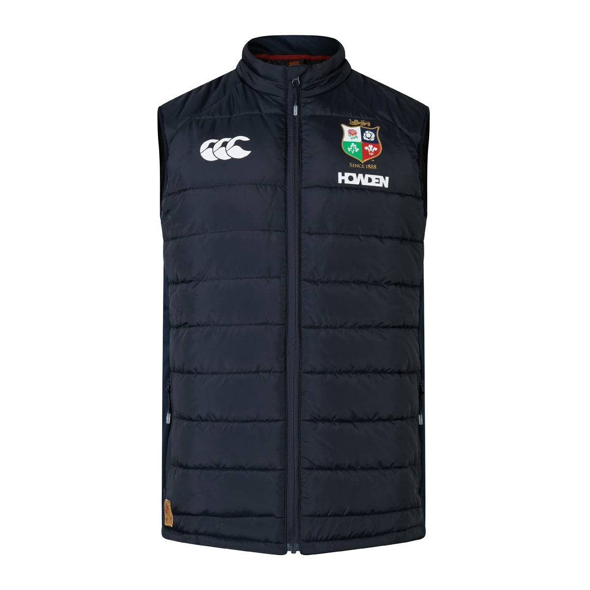 British and Irish Lions Mens Microlight Gilet Navy - Front British and Irish Lions Mens Microlight Gilet Navy - Front