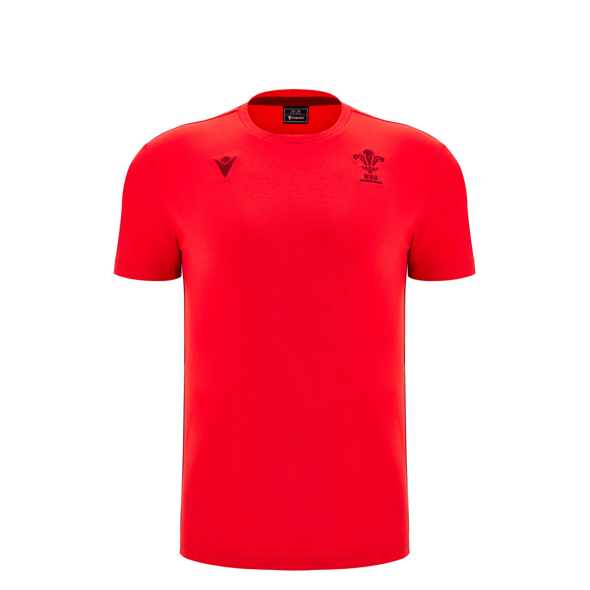 Wales Junior Travel Cotton T-Shirt 25/26 Red - Front