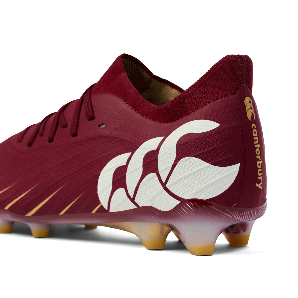 Canterbury Adults Speed Falcon Elite FG Rugby Boots Red - Heel Canterbury Adults Speed Falcon Elite FG Rugby Boots Red - Heel
