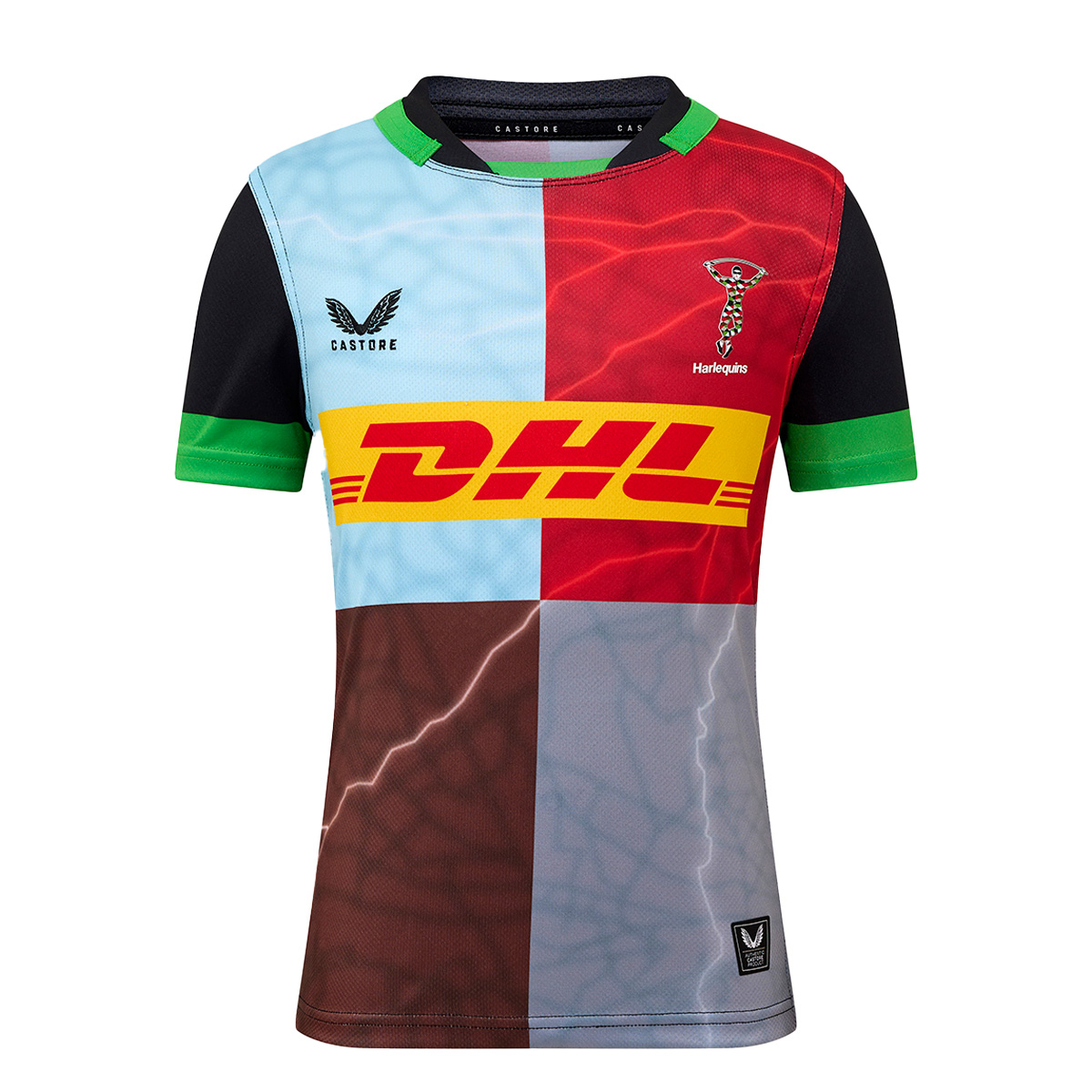 Harlequins Kids Home Rugby Shirt 25/26 - Front Harlequins Kids Home Rugby Shirt 25/26 - Front