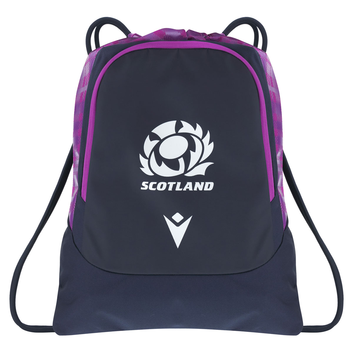 Scotland Gym Sack 25/26 Navy - Front Scotland Gym Sack 25/26 Navy - Front