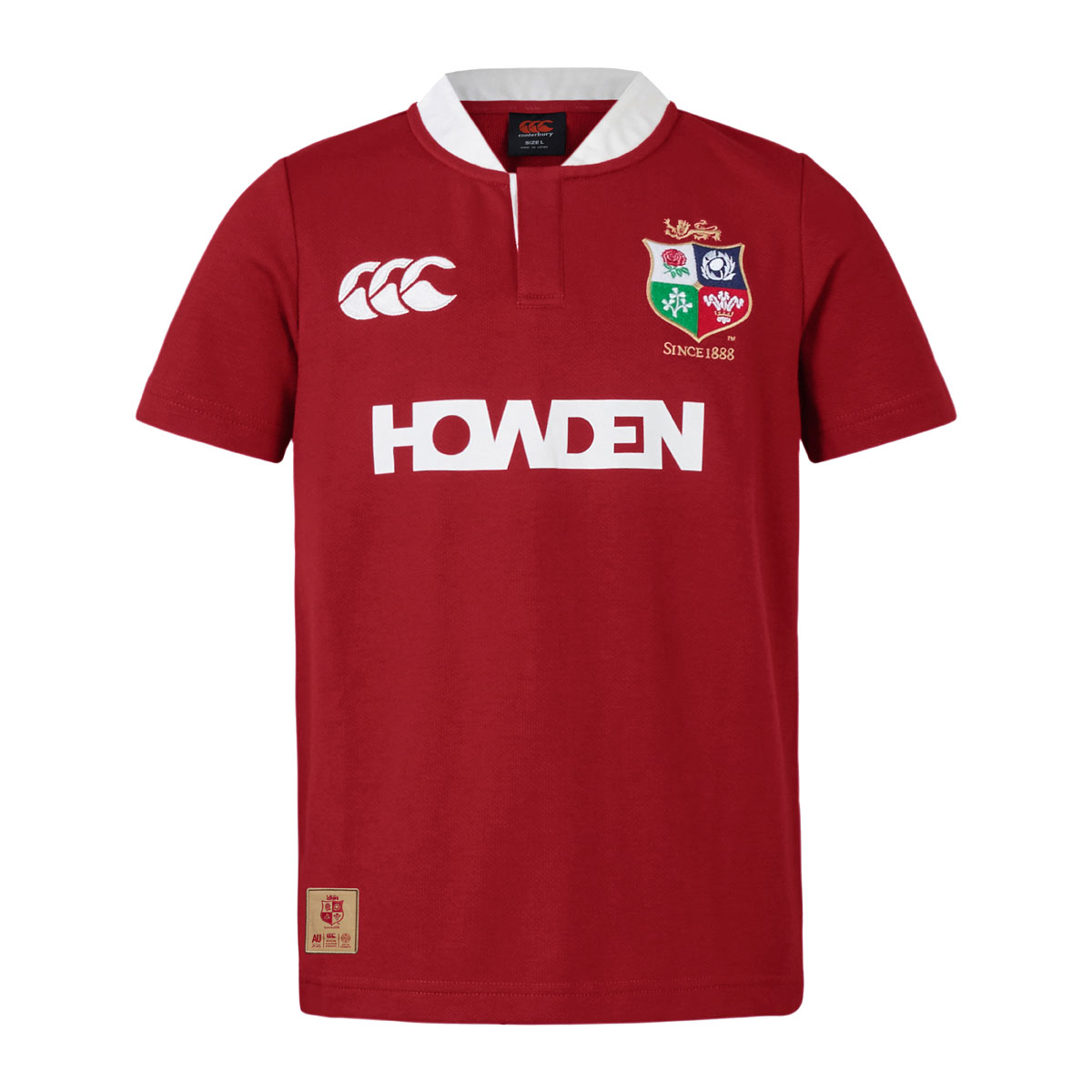 British and Irish Lions Short Sleeve Classic Rugby shirt Red - Front British and Irish Lions Short Sleeve Classic Rugby shirt Red - Front