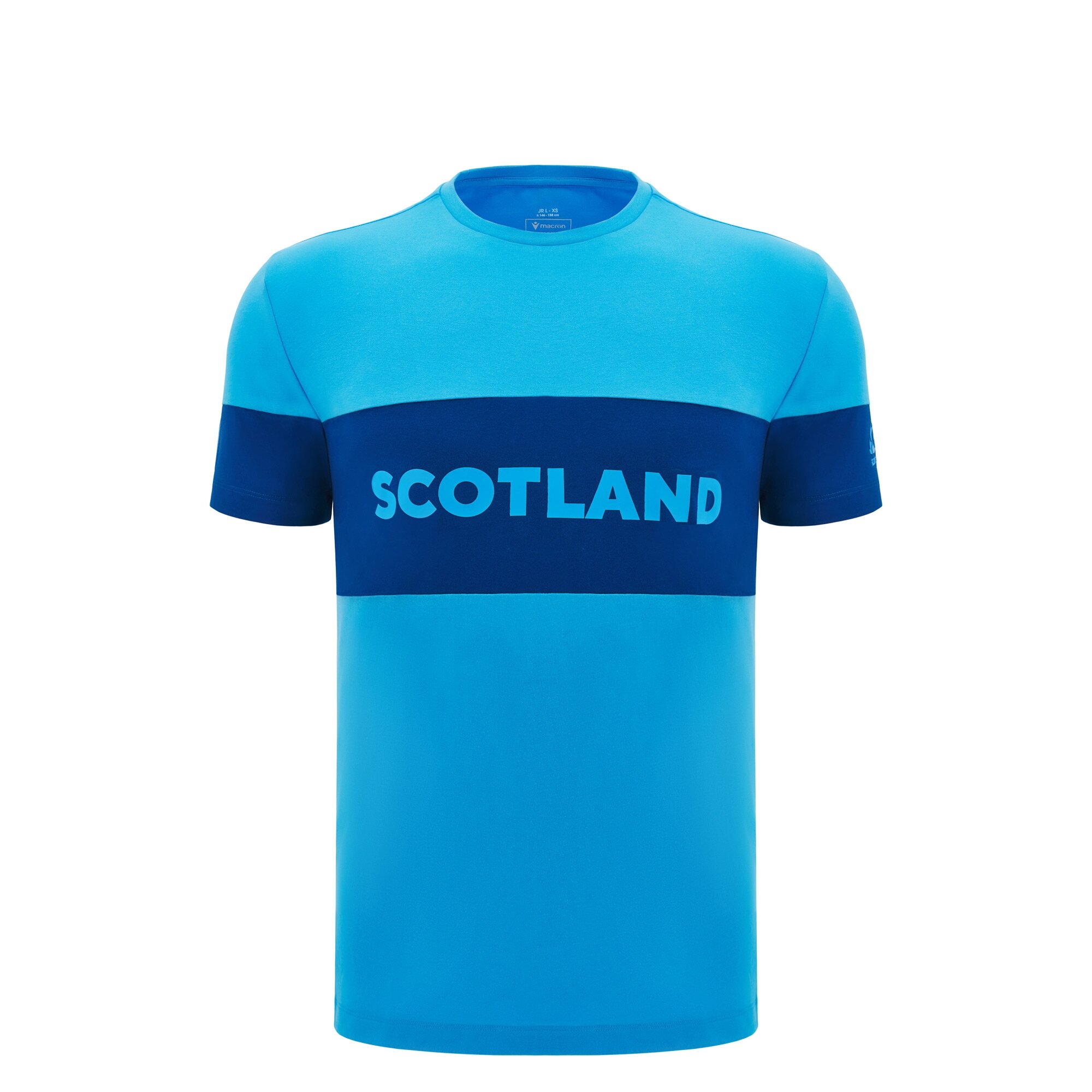 Scotland Juniors Cotton T-Shirt - Sky Blue - 2025 - Front Scotland Juniors Cotton T-Shirt - Sky Blue - 2025 - Front