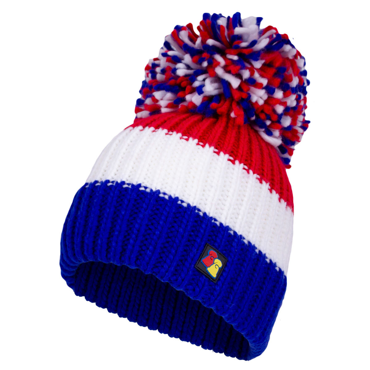 Big Bobble 'Oooh La la' Beanie Hat - Front Big Bobble 'Oooh La la' Beanie Hat - Front