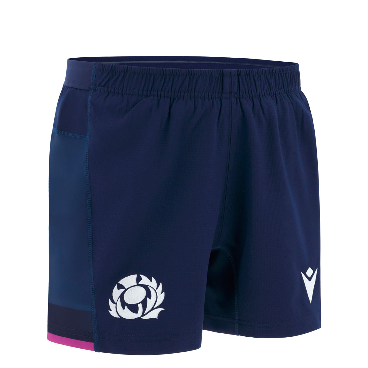 Scotland Junior Home Rugby Shorts 25/26 Navy - Front Scotland Junior Home Rugby Shorts 25/26 Navy - Front