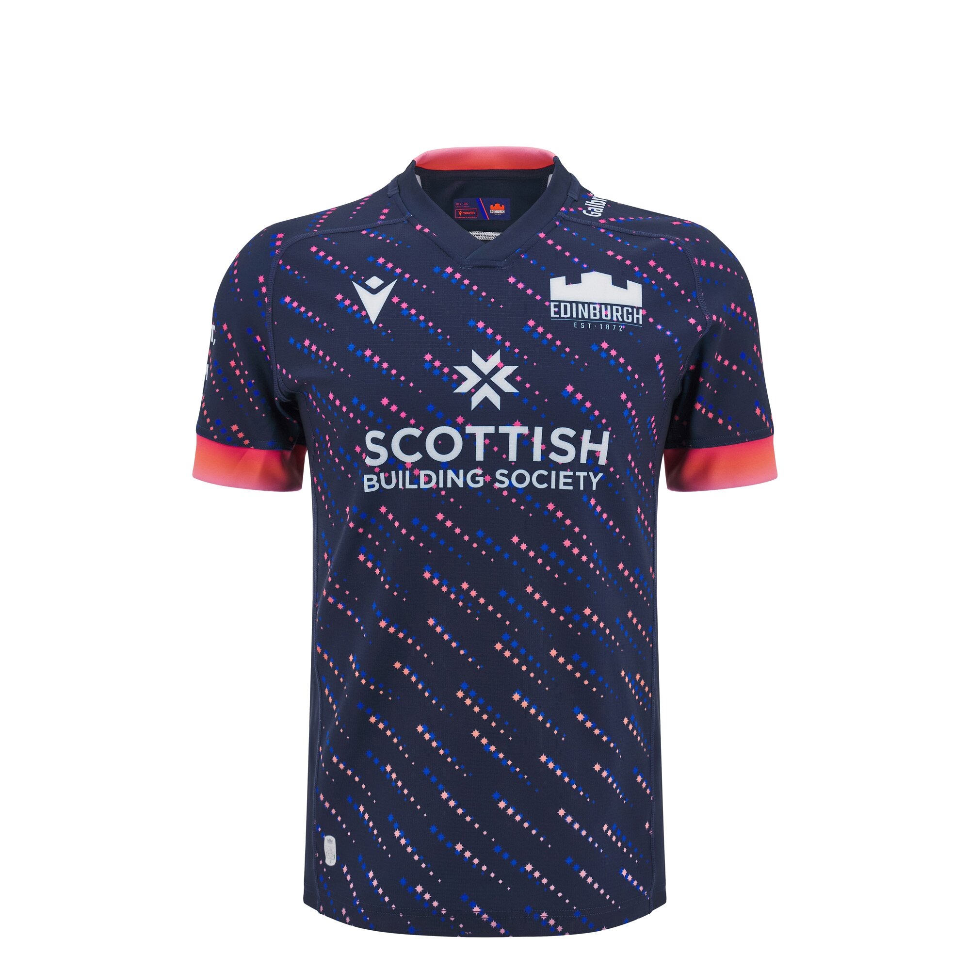 Edinburgh Kids Training Rugby Shirt - Short Sleeve - 24/25 - Front