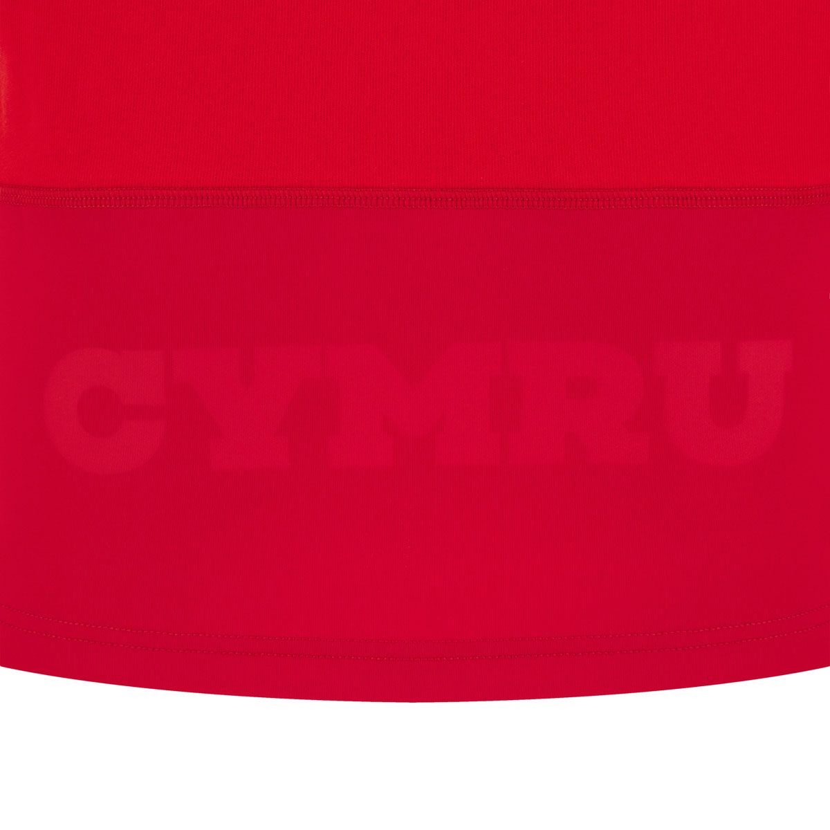 Wales Womens Home Cotton Rugby Shirt 25/26 Short Sleeve Red - Embossed Cymru