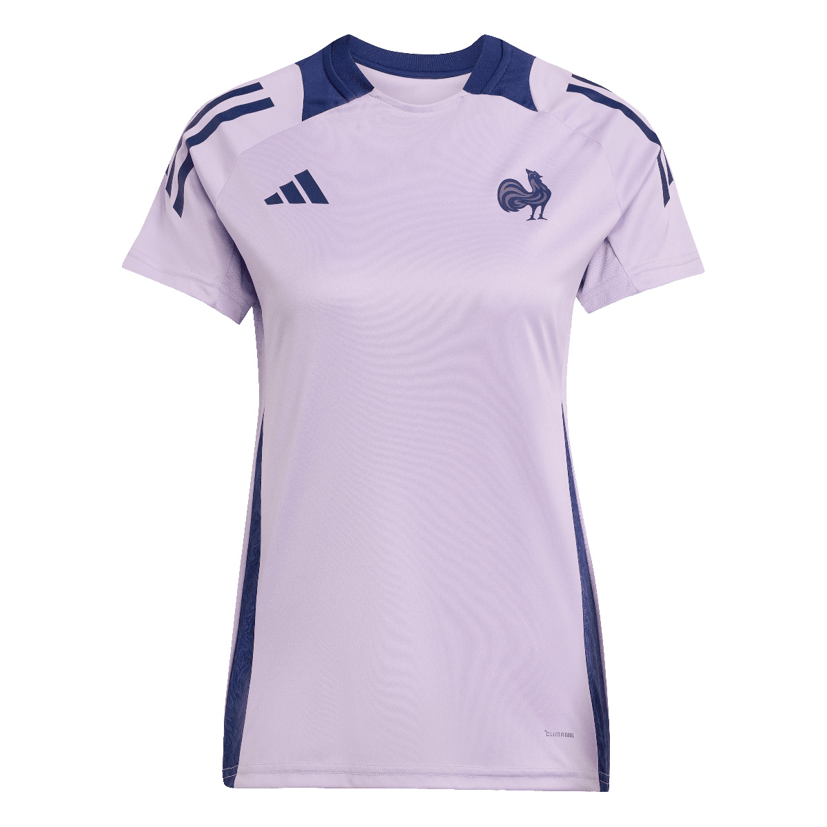 France Womens Performance Tee 25/26 Purple - Front France Womens Performance Tee 25/26 Purple - Front