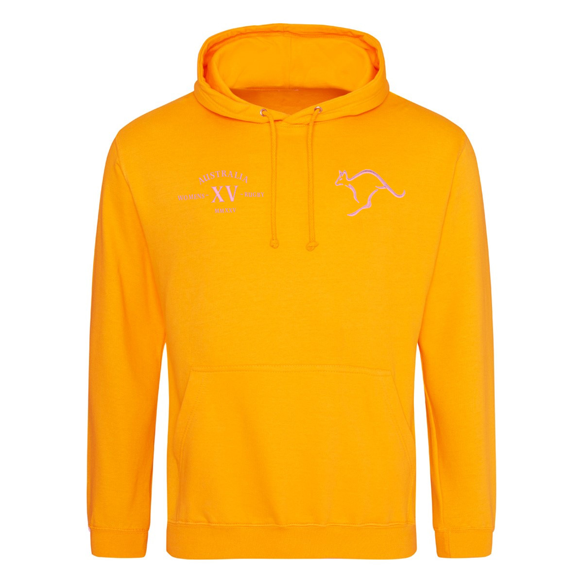 Womens World Cup Australia Adults Classic Hoodie Gold - Front Womens World Cup Australia Adults Classic Hoodie Gold - Front