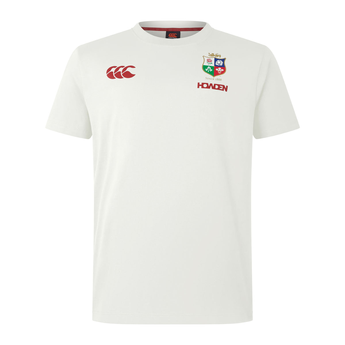 British and Irish Lions Mens Cotton T-Shirt Cream - Front British and Irish Lions Mens Cotton T-Shirt Cream - Front