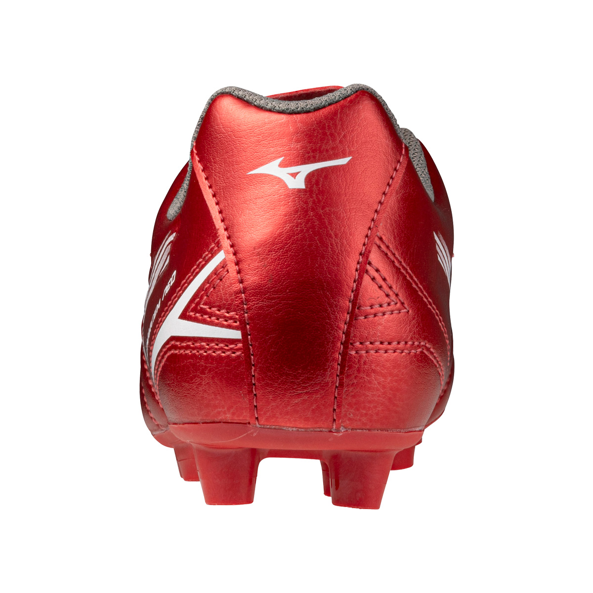 Mizuno Kids Monarcida Neo III Select Jr Rugby Boots Red & White - Heel Mizuno Kids Monarcida Neo III Select Jr Rugby Boots Red & White - Heel