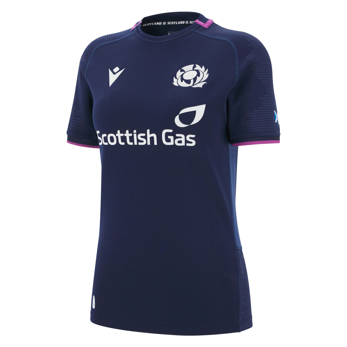 Scotland Womens W6N Home Rugby Shirt 25/26 Navy - Front Scotland Womens W6N Home Rugby Shirt 25/26 Navy - Front