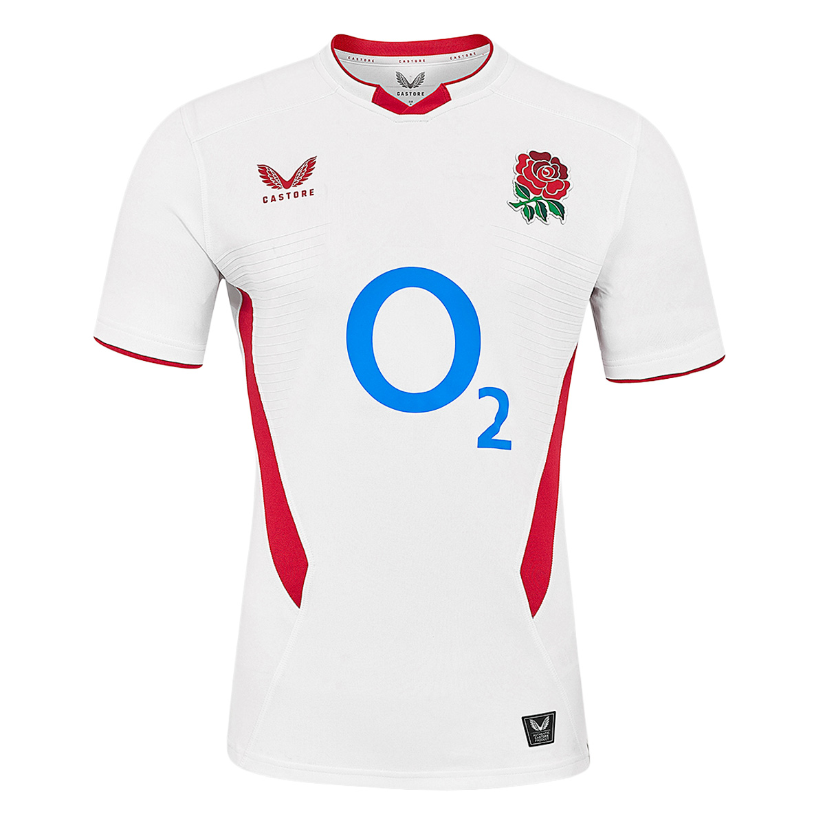 England Mens Home Rugby Pro Shirt 25-26 - Front England Mens Home Rugby Pro Shirt 25-26 - Front