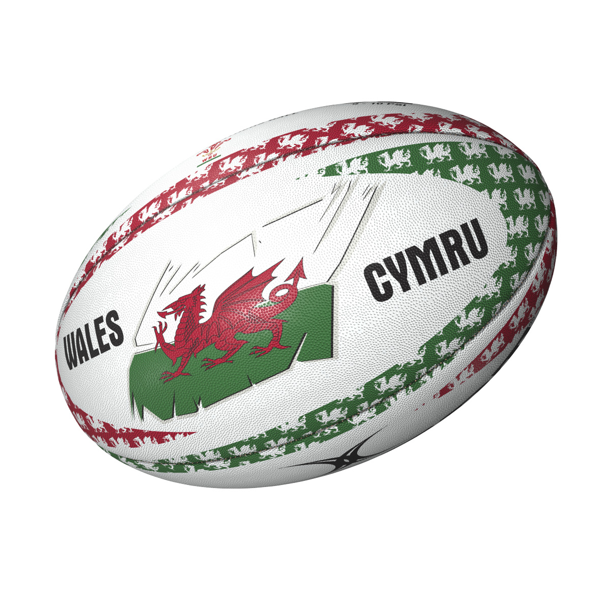 Gilbert Wales 'Land of My Fathers' Rugby Ball - Front