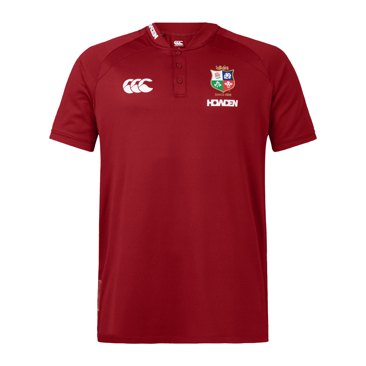 British and Irish Lions Mens Polo Shirt Red - Front British and Irish Lions Mens Polo Shirt Red - Front