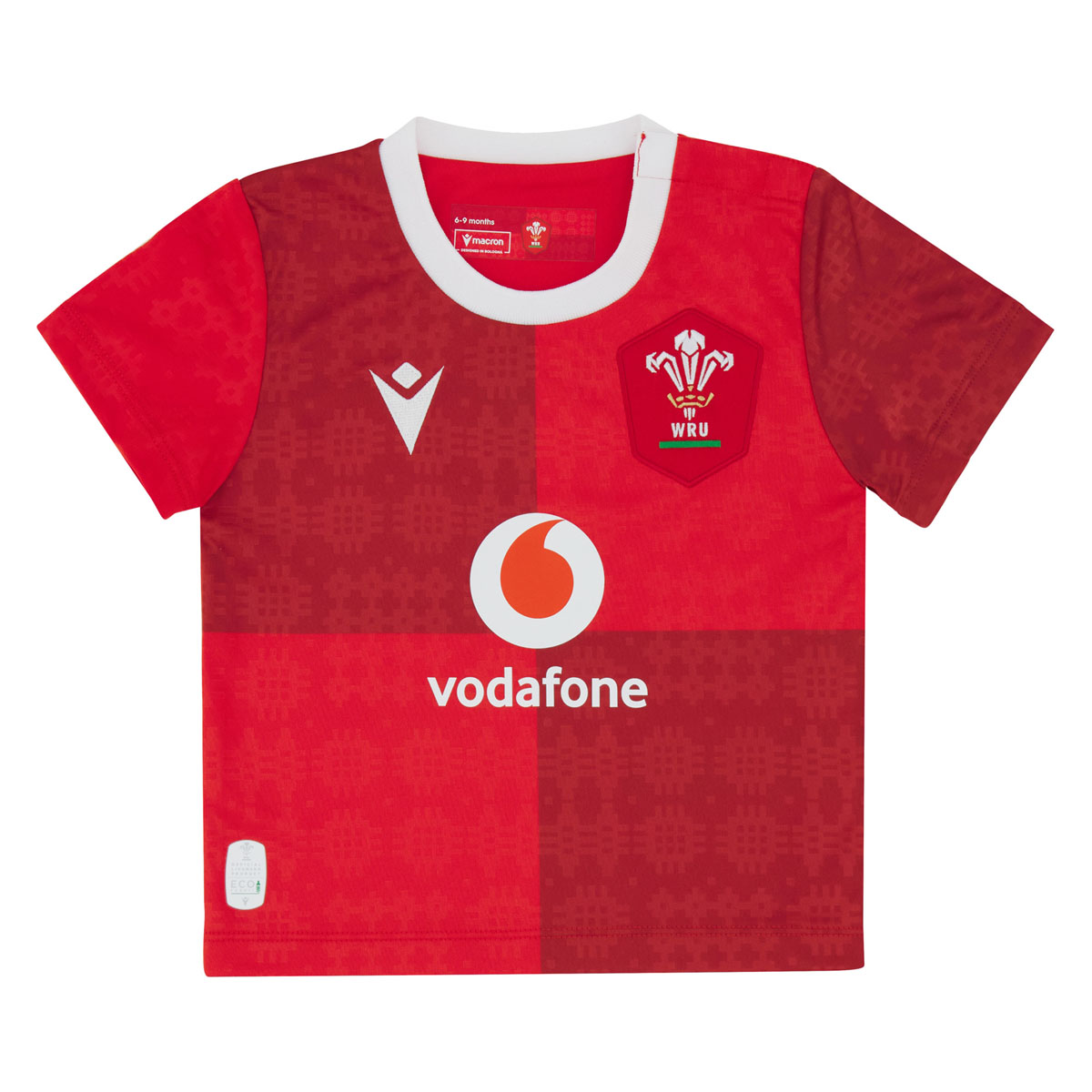 Wales Babies Home Rugby Kit 25/26 Red - Front
