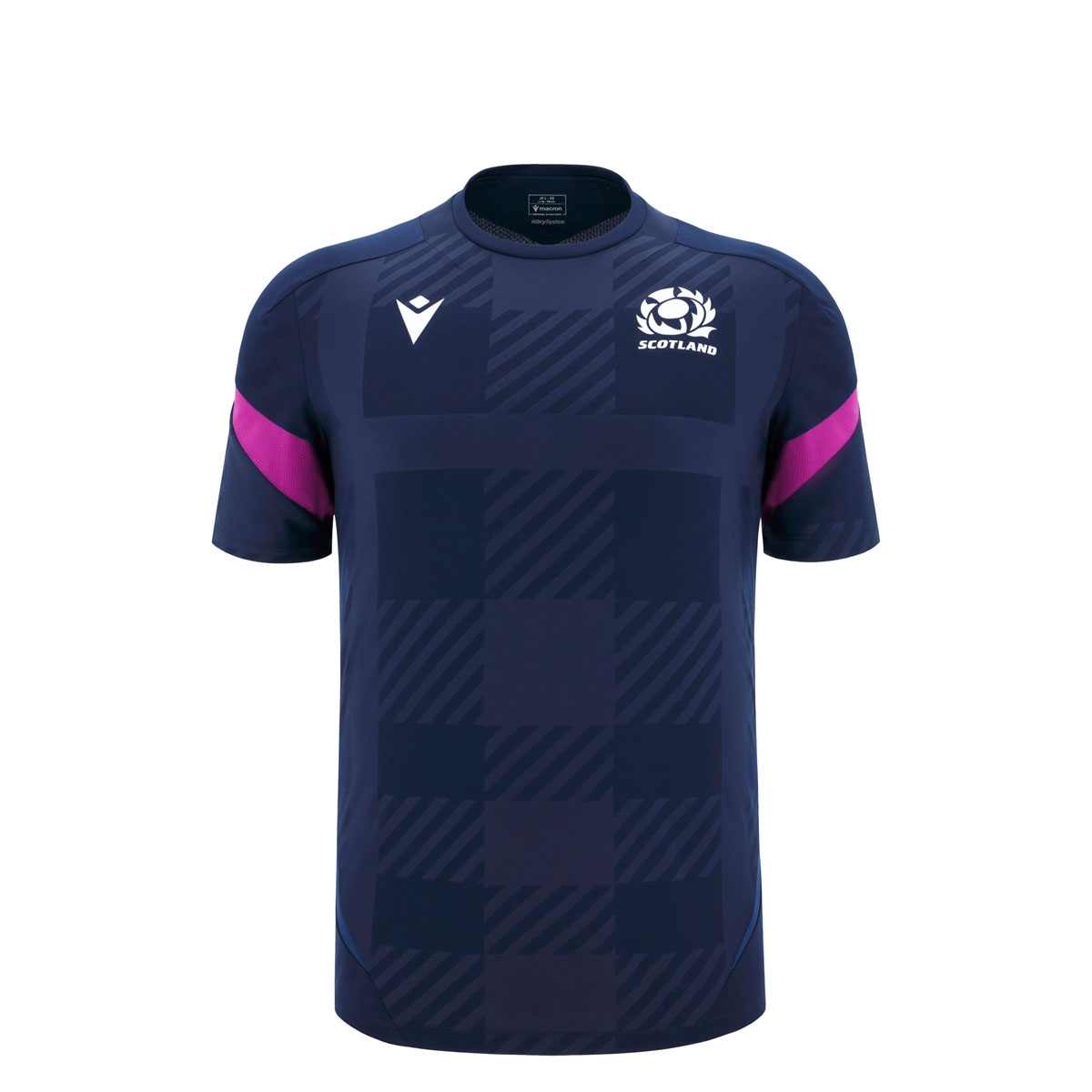 Scotland Junior Training Shirt 25/26 Navy - Front Scotland Junior Training Shirt 25/26 Navy - Front