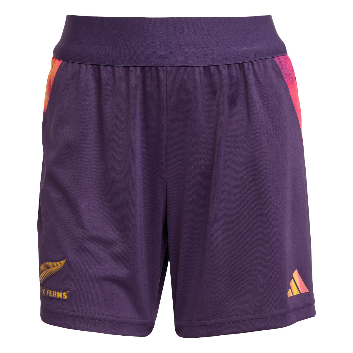 Black Ferns Womens Gym Shorts Purple 25/26 - Front Black Ferns Womens Gym Shorts Purple 25/26 - Front
