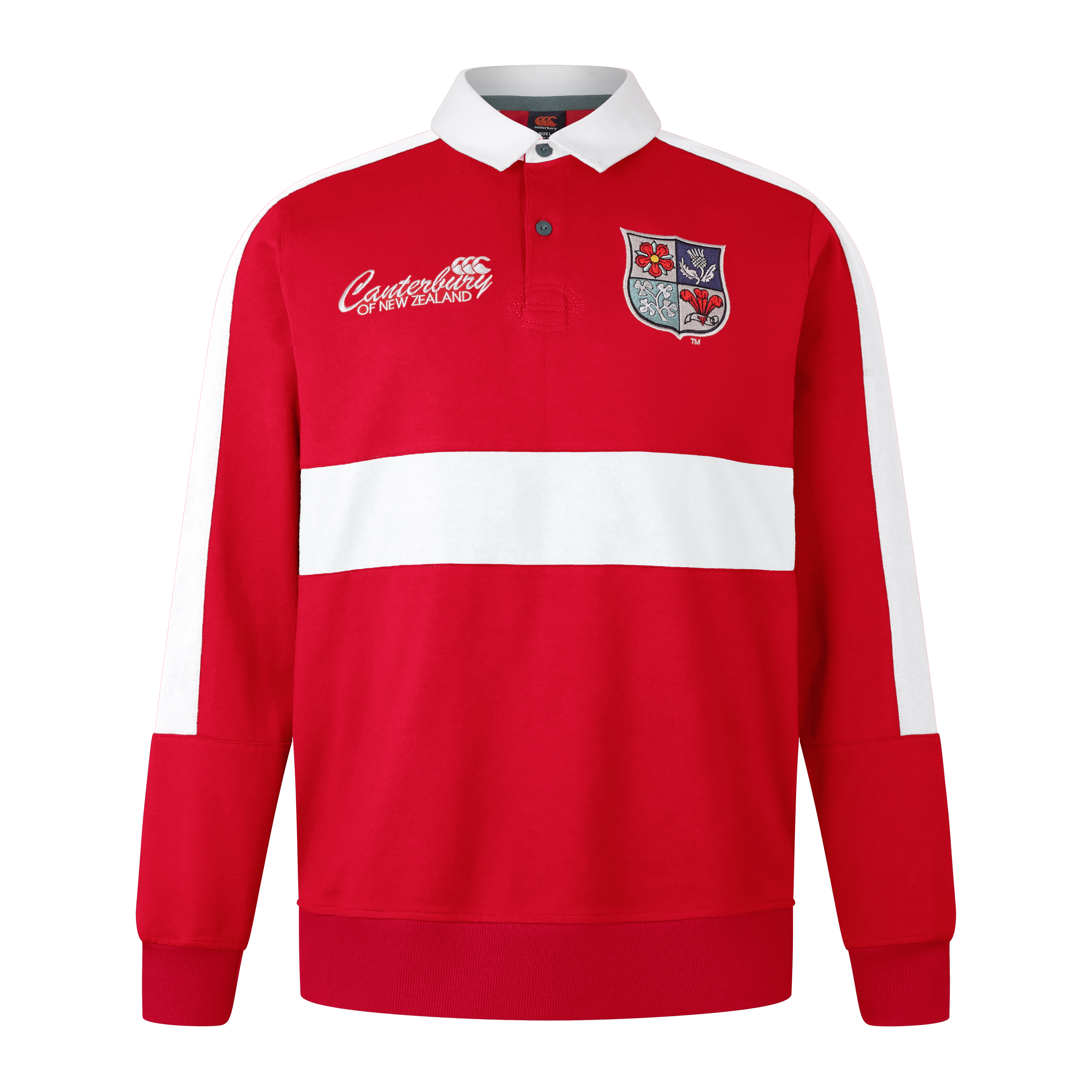 lions mens heritage rugby shirt - front