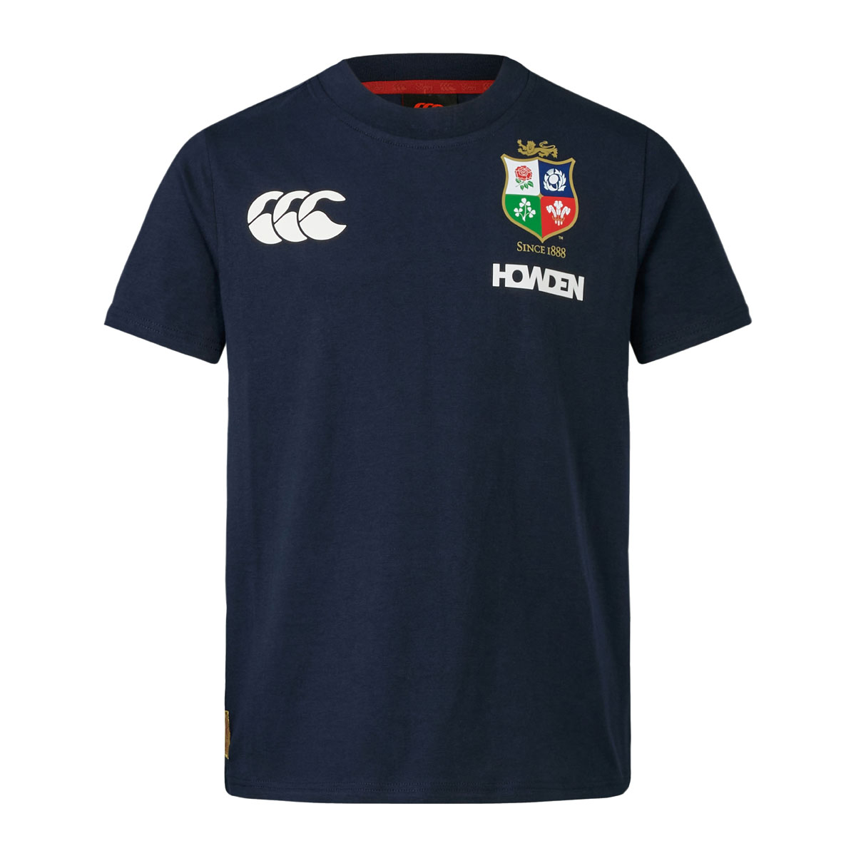 British and Irish Lions Junior Cotton T-Shirt Navy - Front British and Irish Lions Junior Cotton T-Shirt Navy - Front