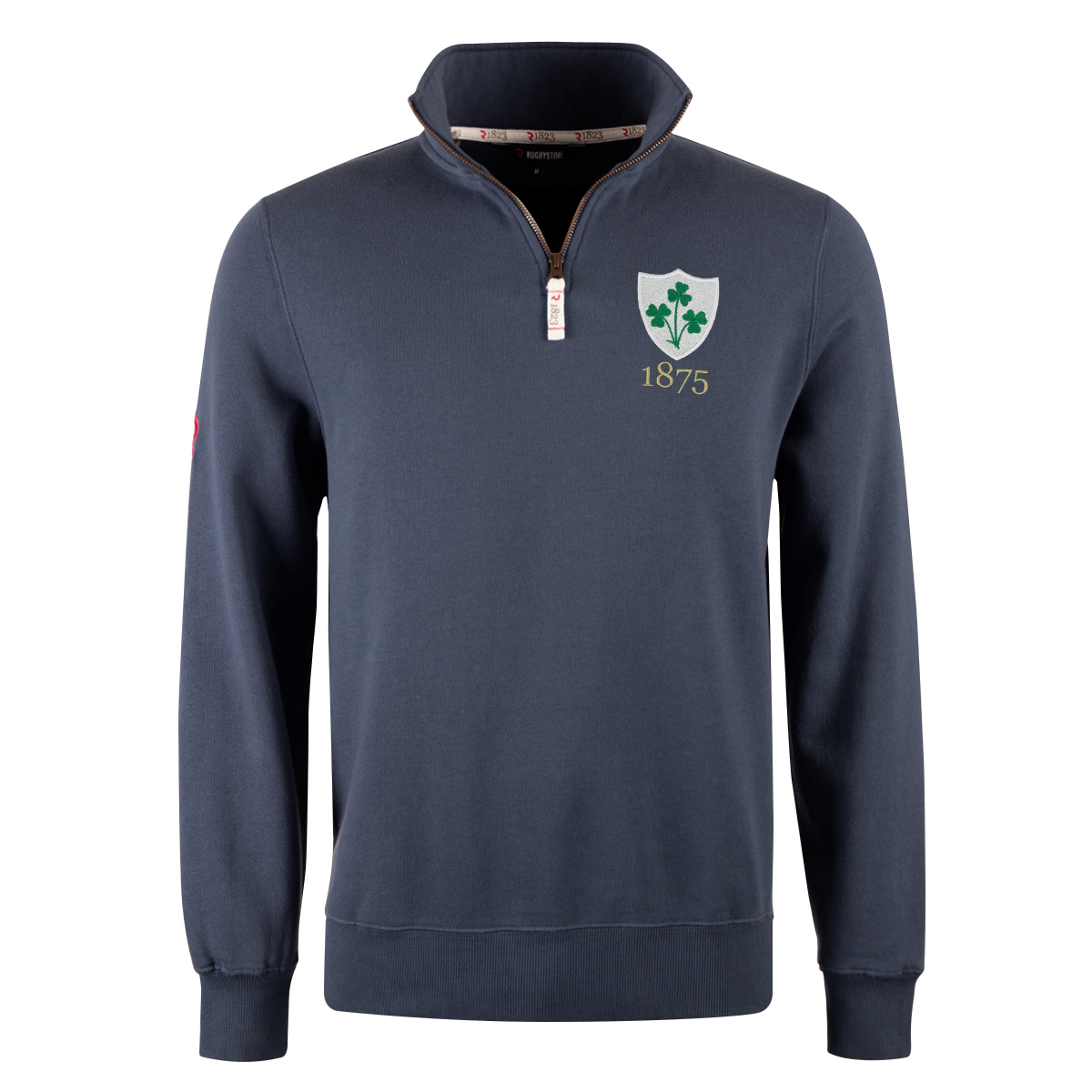 R1823 Ireland 1875 Quarter Zip Top - Petrol Blue R1823 Ireland 1875 Quarter Zip Top - Petrol Blue