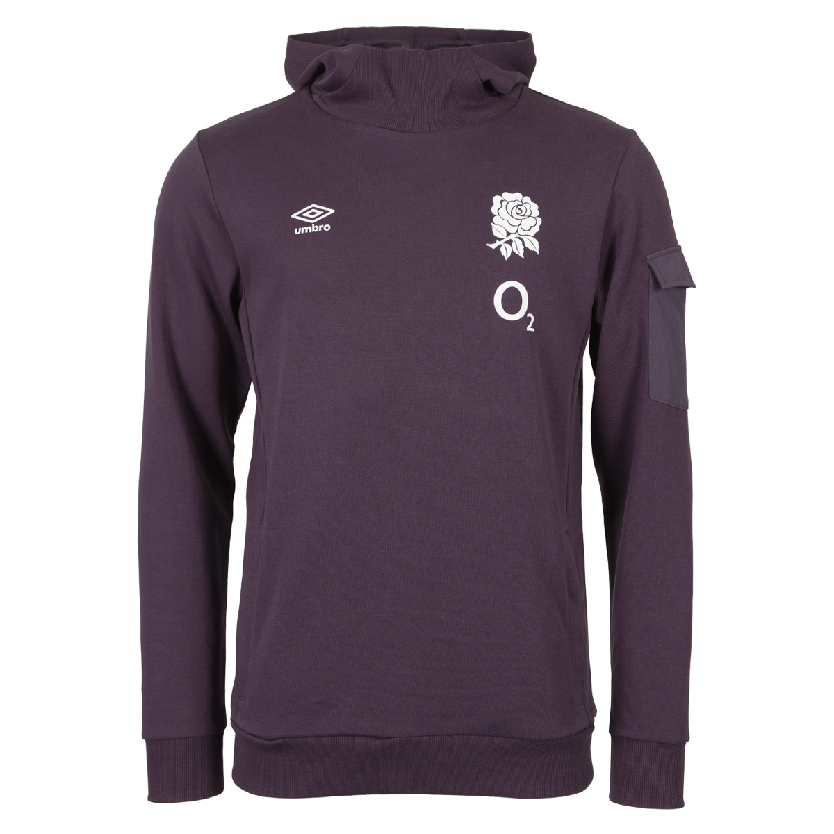 England Mens Presentation Hoodie Nightshade 24/25 - Front England Mens Presentation Hoodie Nightshade 24/25 - Front