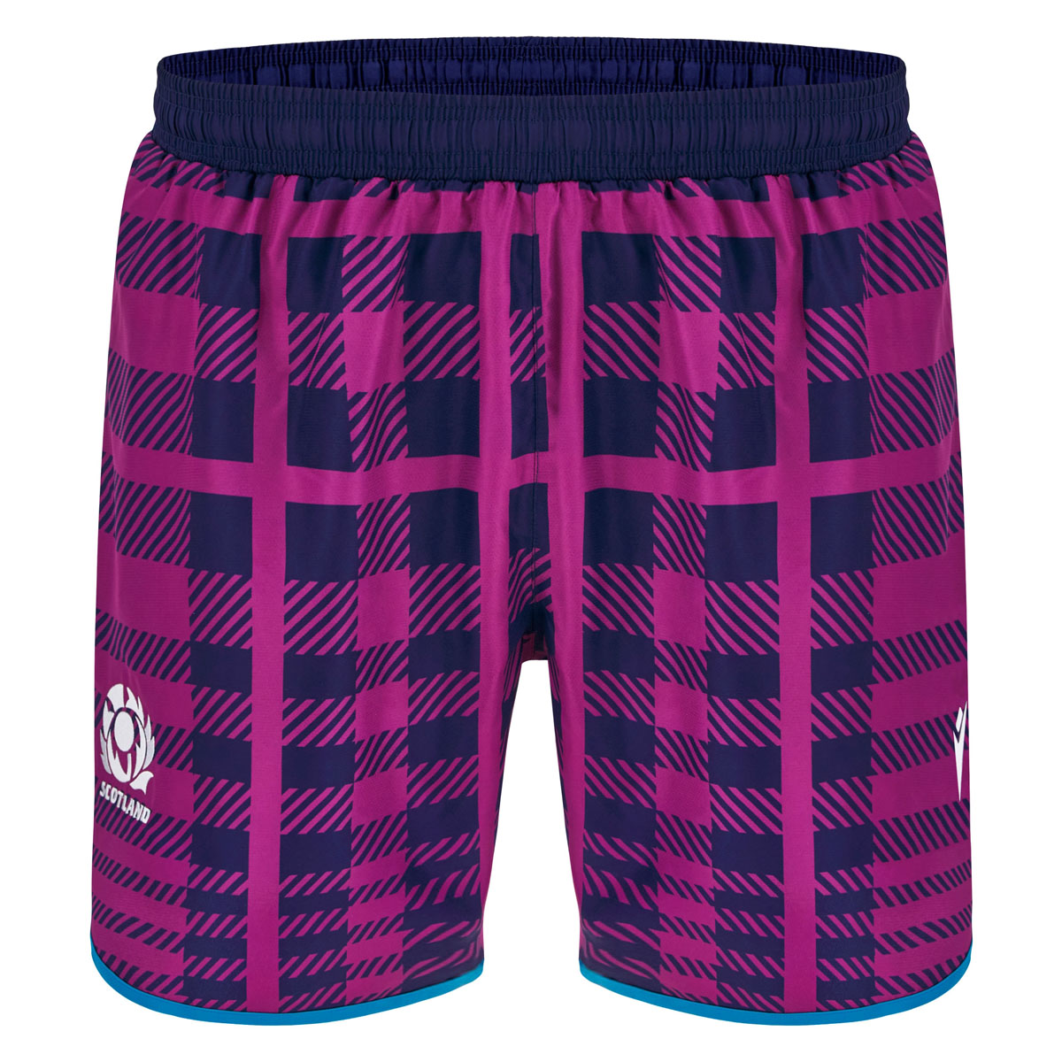 Scotland Mens Swim Shorts 25/26 Purple/Navy - Front Scotland Mens Swim Shorts 25/26 Purple/Navy - Front