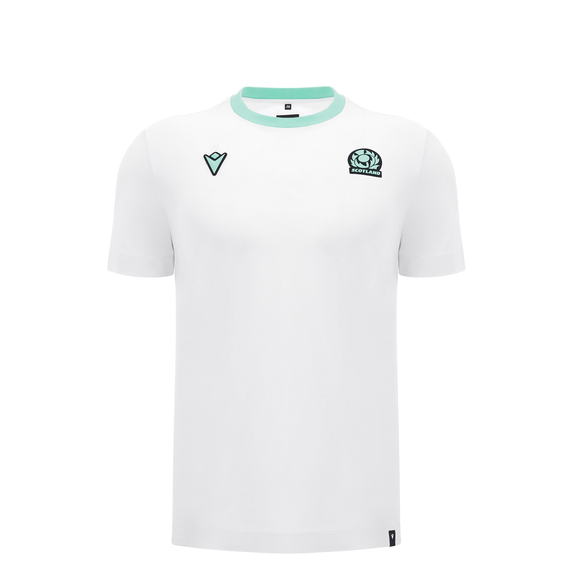 Scotland Mens Travel Cotton T-Shirt - White - Short Sleeve 2025 - Front Scotland Mens Travel Cotton T-Shirt - White - Short Sleeve 2025 - Front