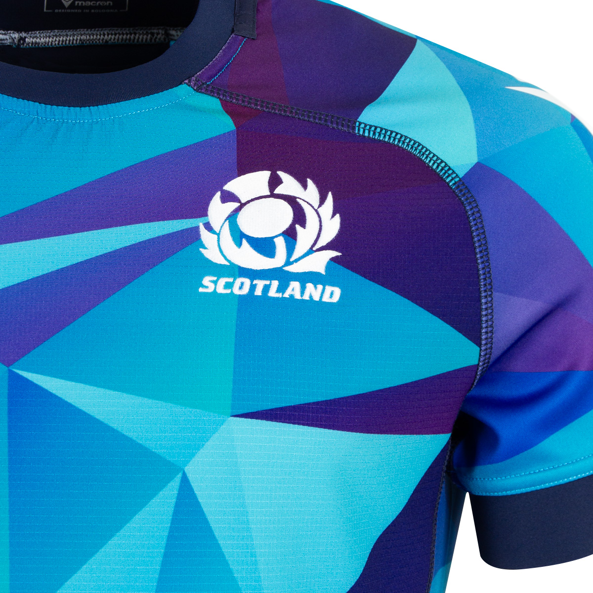 Scotland Mens Rugby Training Jersey - Blue - 2025 Thistle Scotland Mens Rugby Training Jersey - Blue - 2025 Thistle