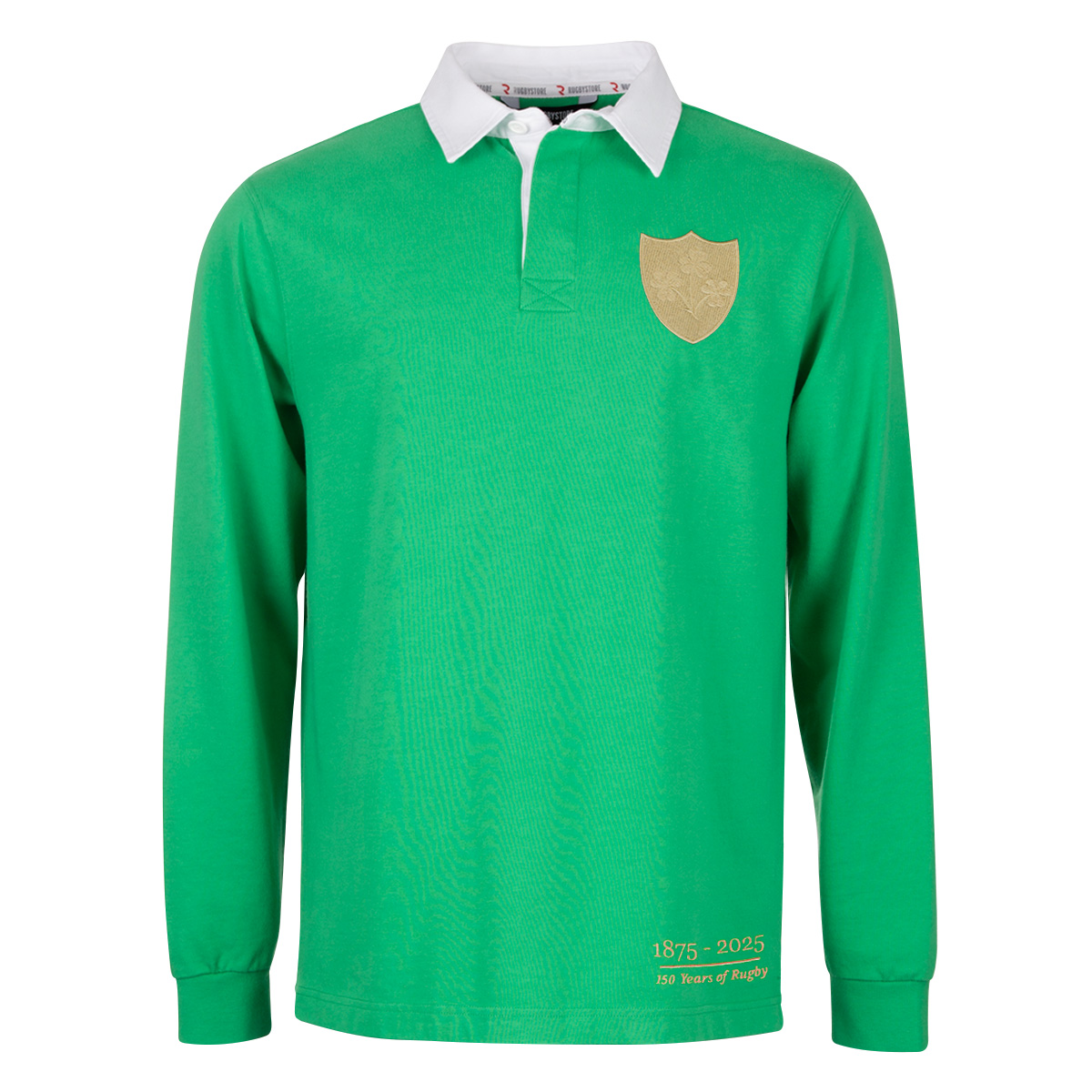 R1823 Ireland 150 Years Rugby Shirt Emerald Green - Front R1823 Ireland 150 Years Rugby Shirt Emerald Green - Front